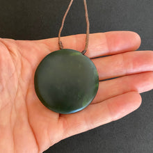 Load image into Gallery viewer, Large Carved Porohita Disc Pendant