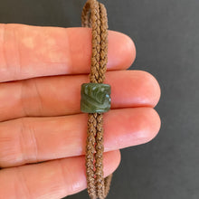 Load image into Gallery viewer, Brown Cord Single Beaded Bracelet