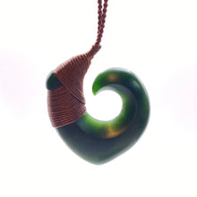 Load image into Gallery viewer, Marsden Pounamu Snood Bound Hei Matau pendant