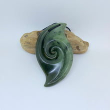 Load image into Gallery viewer, Vertical Double Spiral Koru Pendant