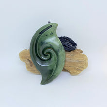Load image into Gallery viewer, Vertical Double Spiral Koru Pendant