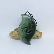 Load image into Gallery viewer, Vertical Double Spiral Koru Pendant