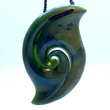 Load image into Gallery viewer, Vertical Double Spiral Koru Pendant