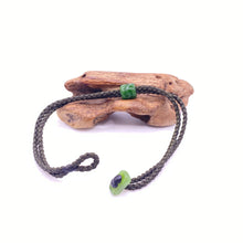 Load image into Gallery viewer, Olive, Dark Green Cord Single Beaded Bracelet