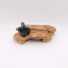 Load image into Gallery viewer, Dark Pounamu Heart Pendant
