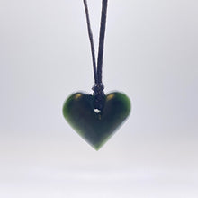 Load image into Gallery viewer, Dark Pounamu Heart Pendant