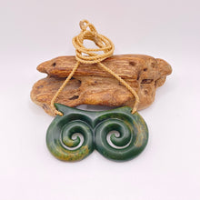Load image into Gallery viewer, Horizontal Double Koru Pendant