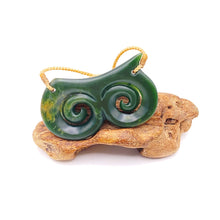 Load image into Gallery viewer, Horizontal Double Koru Pendant