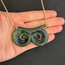 Load image into Gallery viewer, Horizontal Double Koru Pendant