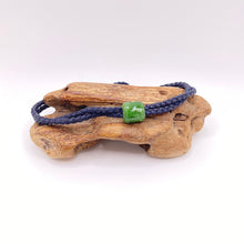 Load image into Gallery viewer, Navy Cord Single Beaded Bracelet