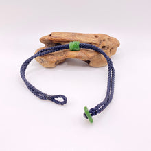 Load image into Gallery viewer, Navy Cord Single Beaded Bracelet