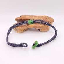 Load image into Gallery viewer, Black Cord Single Beaded Bracelet