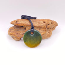 Load image into Gallery viewer, Dark Marsden Flower Jade Porohita Disc Pendant