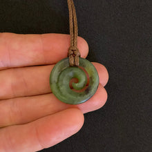 Load image into Gallery viewer, Small Martyr River Pounamu Koru Pendant