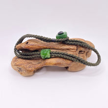 Load image into Gallery viewer, Olive, Dark Green Cord Single Beaded Bracelet