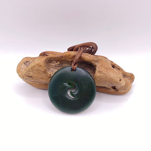 Load image into Gallery viewer, Kawakawa Double Spiral Koru Pendant