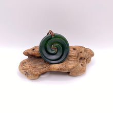 Load image into Gallery viewer, Kawakawa Double Spiral Koru Pendant