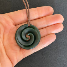 Load image into Gallery viewer, Kawakawa Double Spiral Koru Pendant