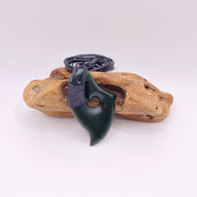 Load image into Gallery viewer, Dark Ridge-Bound Hei Matau Hook Pendant