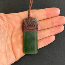 Load image into Gallery viewer, Kawakawa Cross-bound Toki Pendant