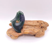 Load image into Gallery viewer, Dark Ridge-Bound Hei Matau Hook Pendant