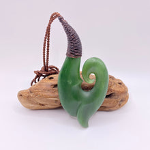 Load image into Gallery viewer, Large Ridge bound Hei Matau and Koru Pendant