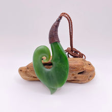 Load image into Gallery viewer, Large Ridge bound Hei Matau and Koru Pendant