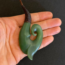 Load image into Gallery viewer, Large Ridge bound Hei Matau and Koru Pendant