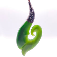 Load image into Gallery viewer, Large Ridge bound Hei Matau and Koru Pendant