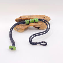 Load image into Gallery viewer, Black Cord Three Beaded Bracelet