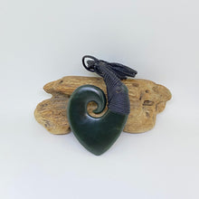 Load image into Gallery viewer, Snood Bound Hei Matau/Hook and Koru Pendant