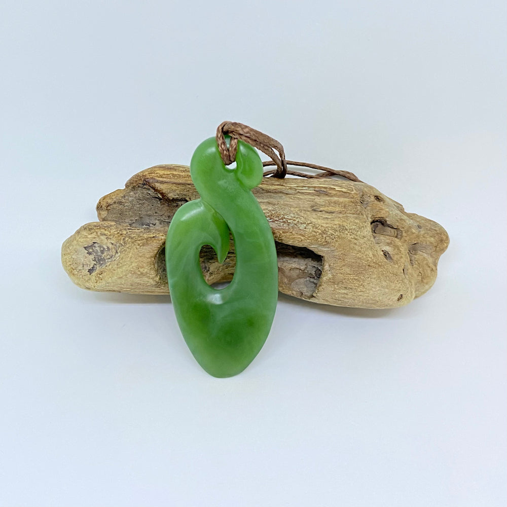 New Zealand Jade Hei Matau Pendant