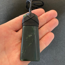 Load image into Gallery viewer, Dark Narrow Cross-bound Toki Pendant
