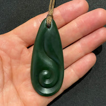 Load image into Gallery viewer, Roimata Drop and Koru Pendant