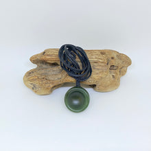 Load image into Gallery viewer, Cord Outside of Small Dark Porohita / Disc Pendant