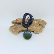 Load image into Gallery viewer, Cord Outside of Small Dark Porohita / Disc Pendant