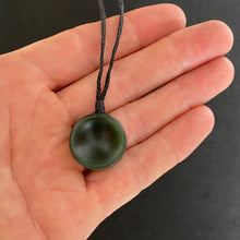 Load image into Gallery viewer, Cord Outside of Small Dark Porohita / Disc Pendant