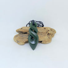 Load image into Gallery viewer, Dark Double Pikorua / twist pendant