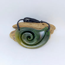 Load image into Gallery viewer, Marsden Flower Jade Koru Pendant