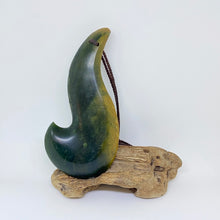 Load image into Gallery viewer, Large Marsden Flower Jade Hei Matau Pendant