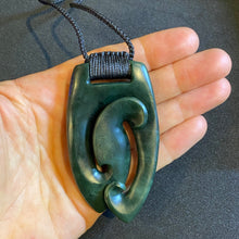 Load image into Gallery viewer, Dark Pendant with ridge knot binding
