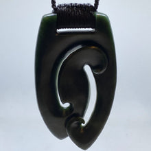 Load image into Gallery viewer, Dark Pendant with ridge knot binding