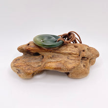 Load image into Gallery viewer, Marsden Flower Jade Koru Pendant
