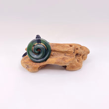 Load image into Gallery viewer, Medium Dark Koru Pendant
