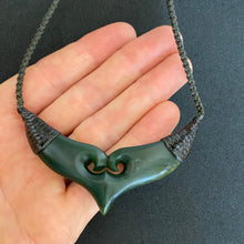 Load image into Gallery viewer, Double Koru Choker Pendant
