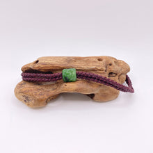 Load image into Gallery viewer, Maroon Cord Single Beaded Bracelet
