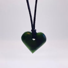 Load image into Gallery viewer, Dark Pounamu Heart Pendant
