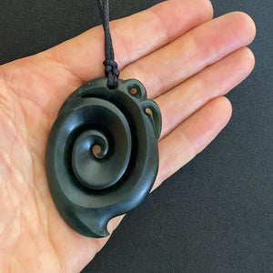 Dark Manaia with Koru Tail