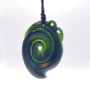 Dark Manaia with Koru Tail