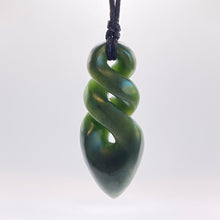Load image into Gallery viewer, Double Kokopu Pikorua Twist Pendant
